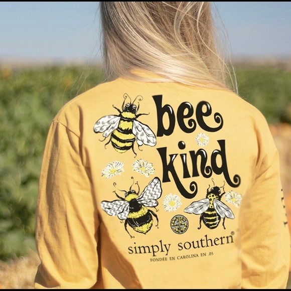 Simply Southern Tops - Simply Southern Bee Kind Long Sleeve